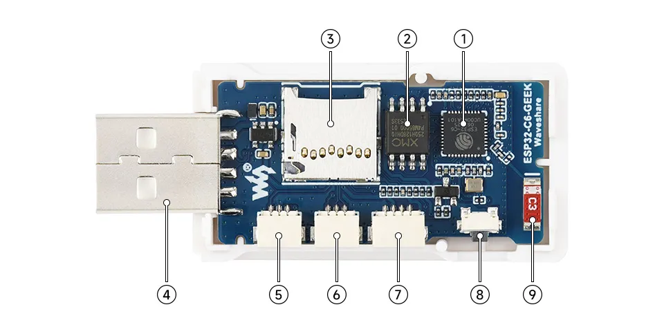 ESP32-C6-GEEK Hardware Resources 1