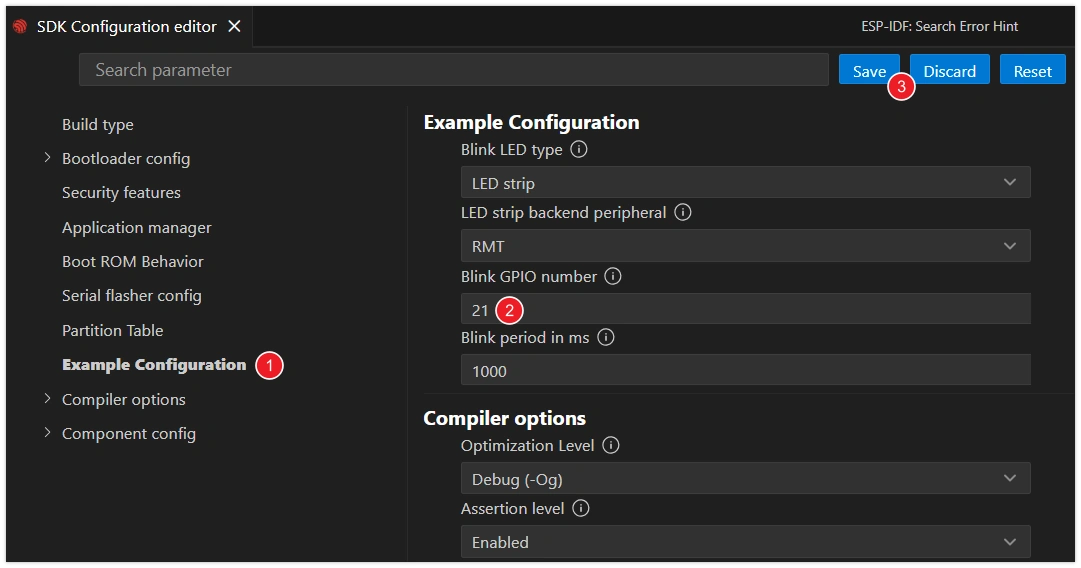 Set Project Configuration in the SDK Configuration Editor