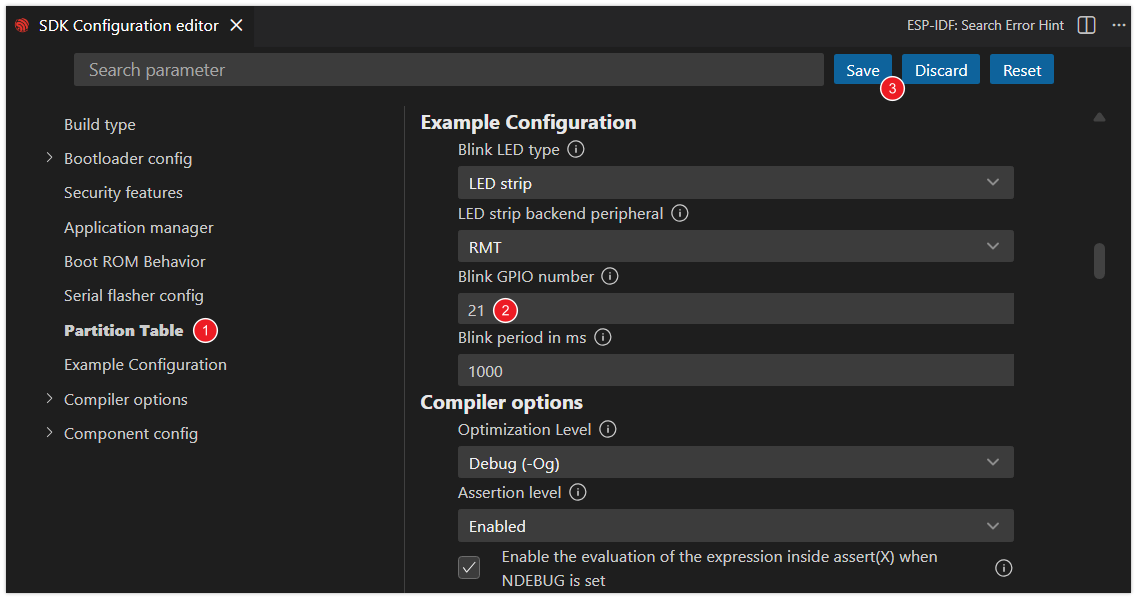 Set Project Configuration in the SDK Configuration Editor