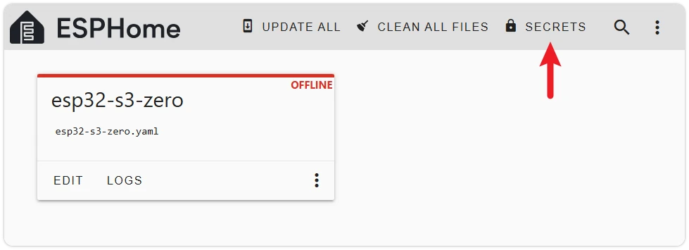 Edit Wi-Fi Credentials