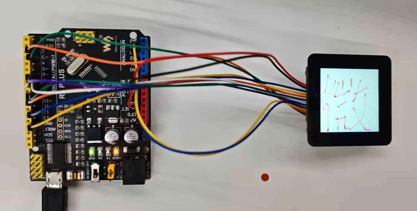  1.54inch_Touch_LCD_Module Touch Test