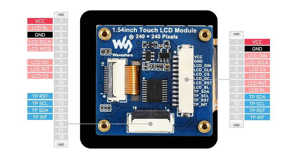  1.54inch_Touch_LCD_Module Interface Description