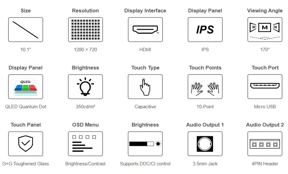 10.1HP-CAPQLED-B features