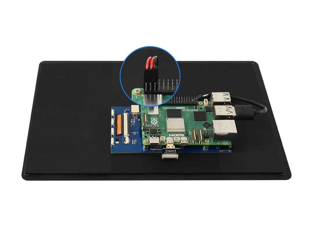 11EP-CAPLCD Connecting to USB Port and Power Pins