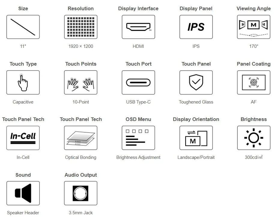 11EP-CAPLCD Product Features