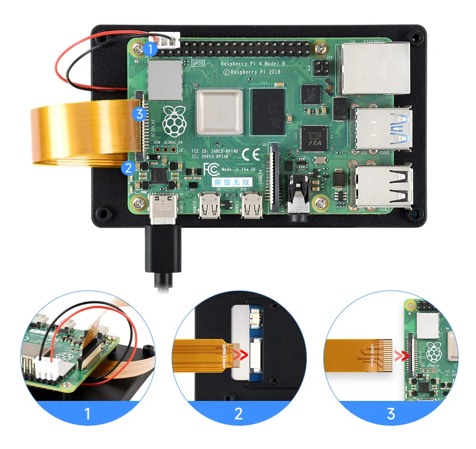 DSI Screen Hardware Connection
