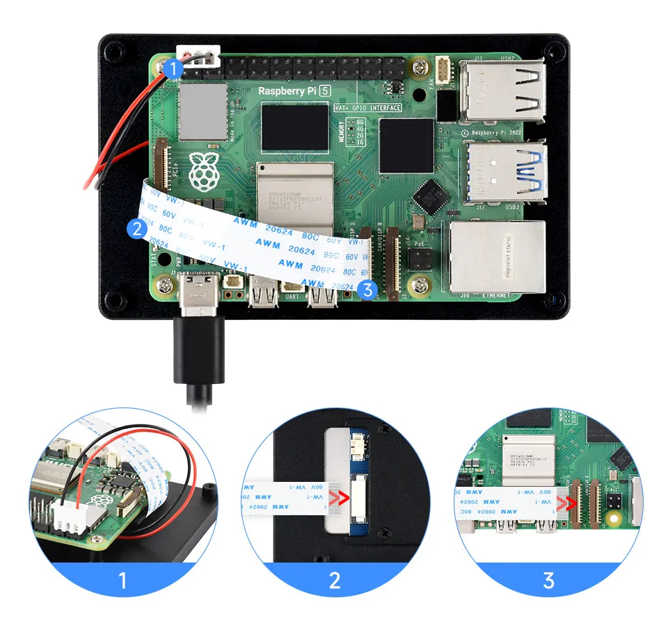 DSI Screen Hardware Connection