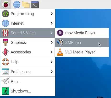 Smplayer audio configuration