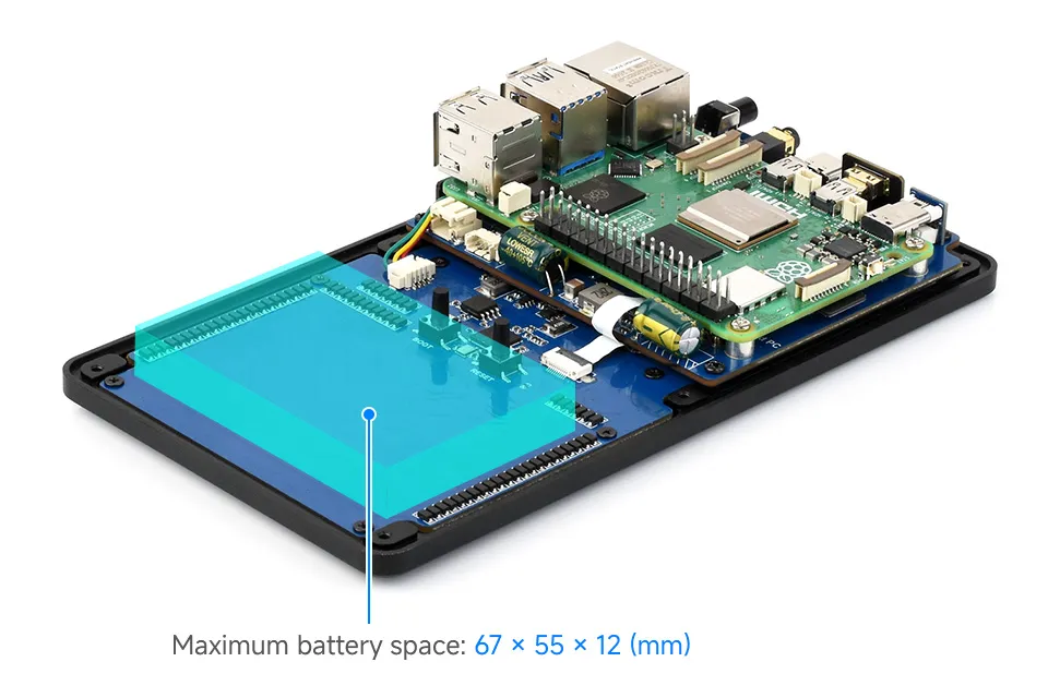PocketTerm35 Available Battery Space Description