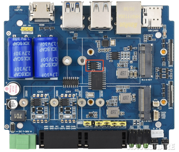 CM5-HMI-7A-ACCE Encryption Chip Location