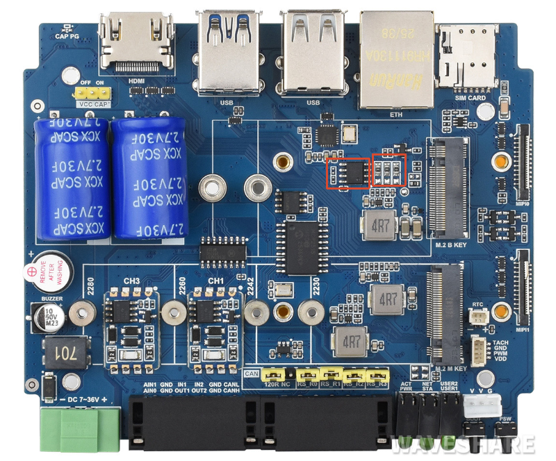 CM5-HMI-7A-ACCE EEPROM Location and I2C Connection Diagram