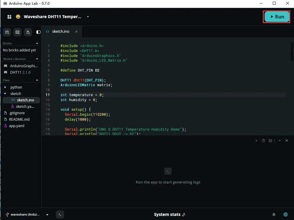 Run App