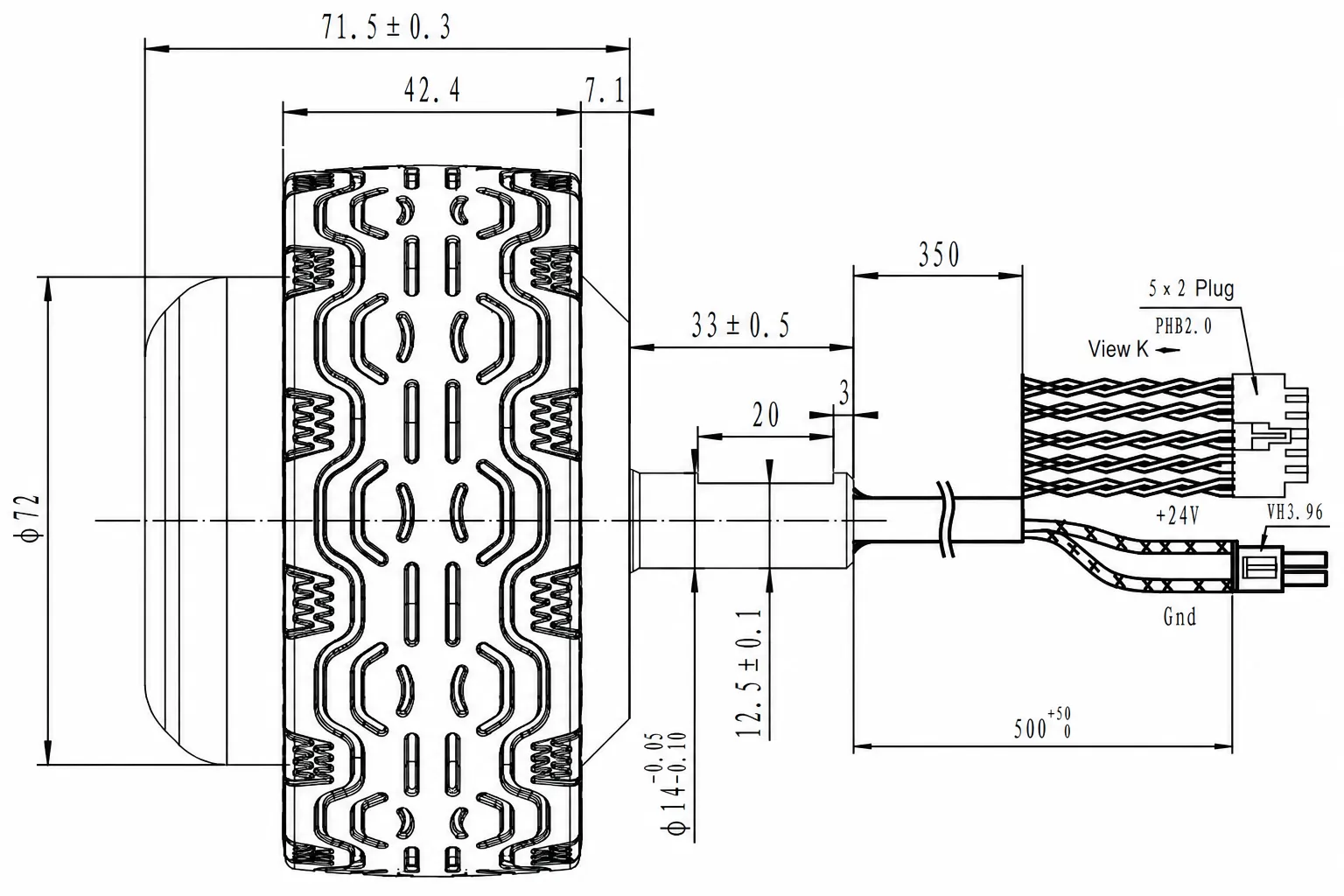 DDSM350-CT Product Dimensions