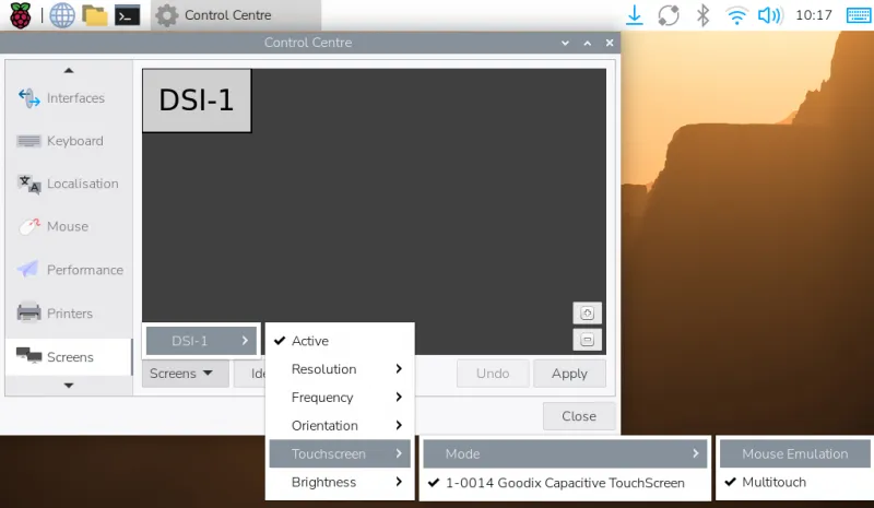 DSI Screen Hardware Connection