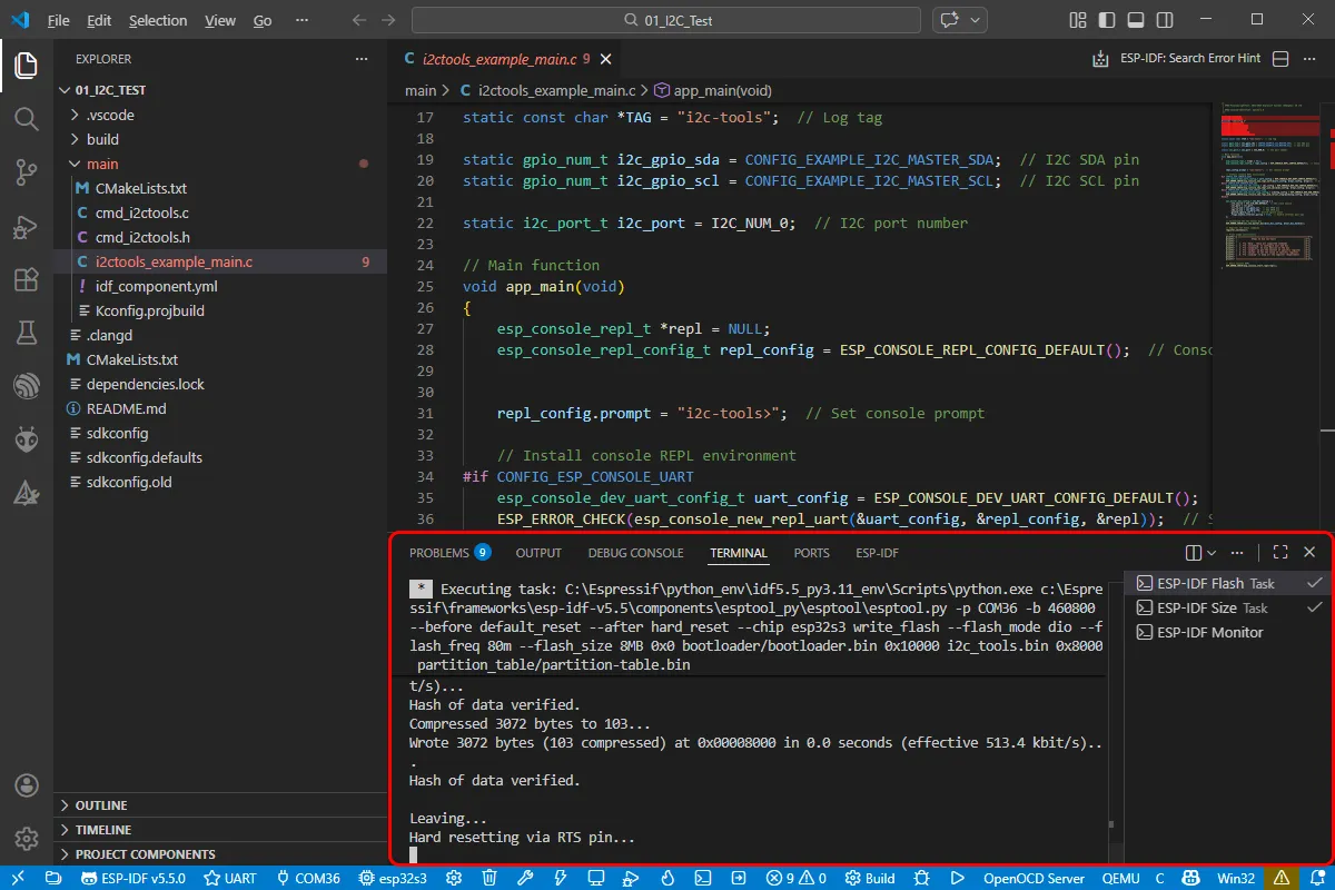 Compilation and download complete
