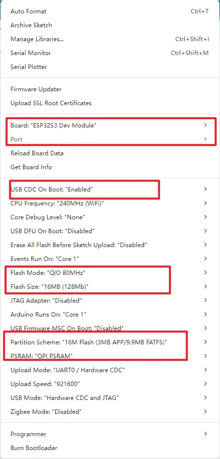 ESP32-Arduino-Setting