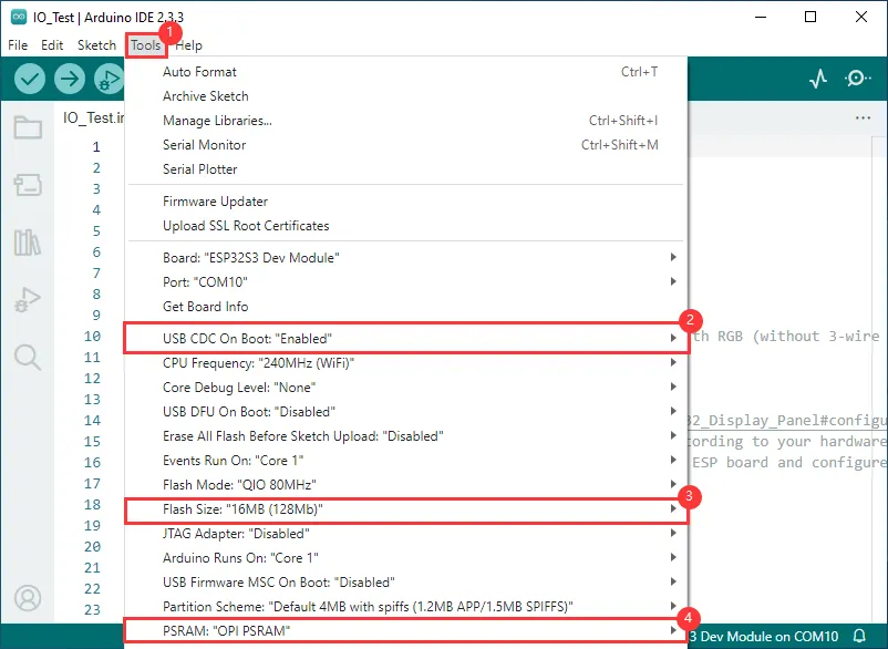ESP32-Arduino-Setting