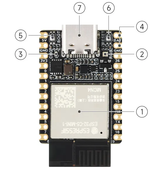 ESP32-C5-WIFI6-KIT-Pinout