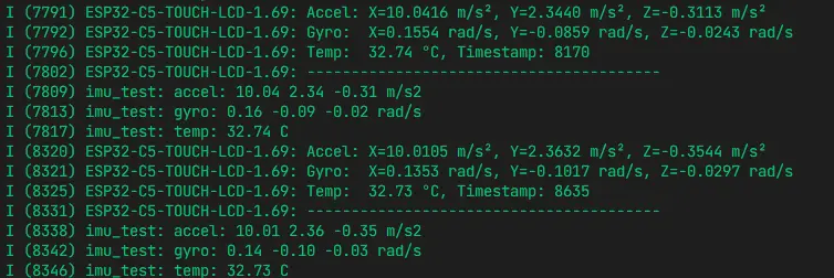 ESP32-C5-Touch-LCD-1.69 IDF 03 IMU