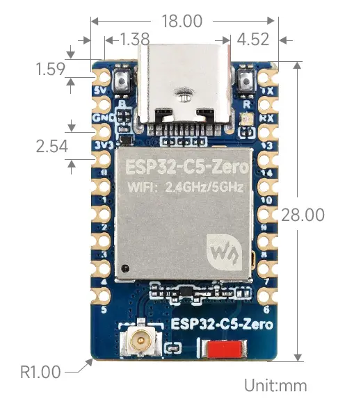 ESP32-S3-Zero-Pinout