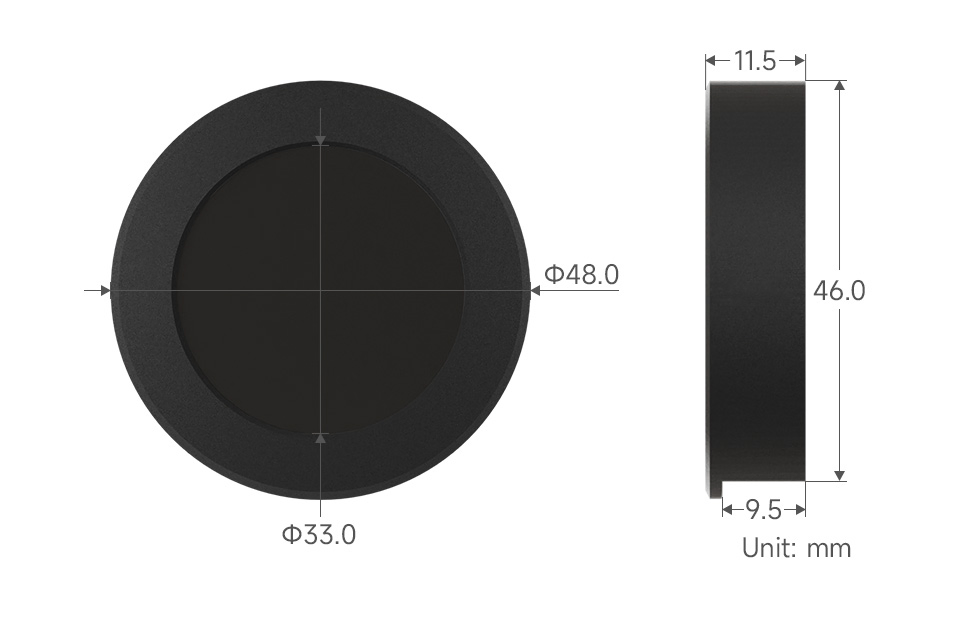 ESP32-C6-LCD-1.28-B Product Dimensions