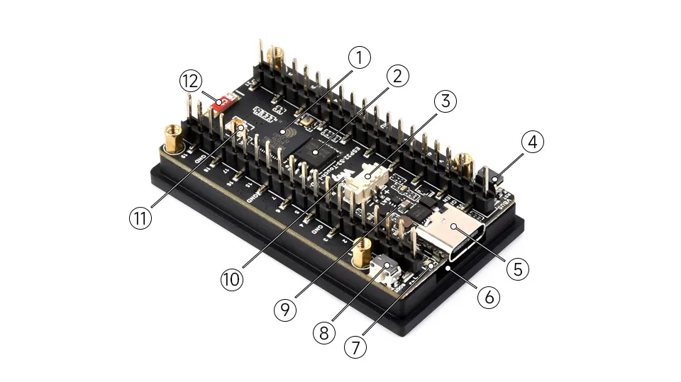 ESP32-C6-LCD-1.9 Resource Overview