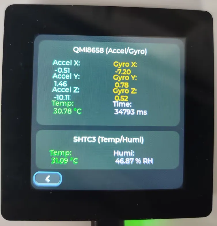 ESP32-C6-LCD-2.73 factory sensor page