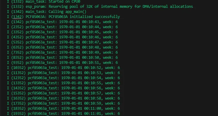 ESP32-C6-LCD-2.73 ESP-IDF PCF85063 test