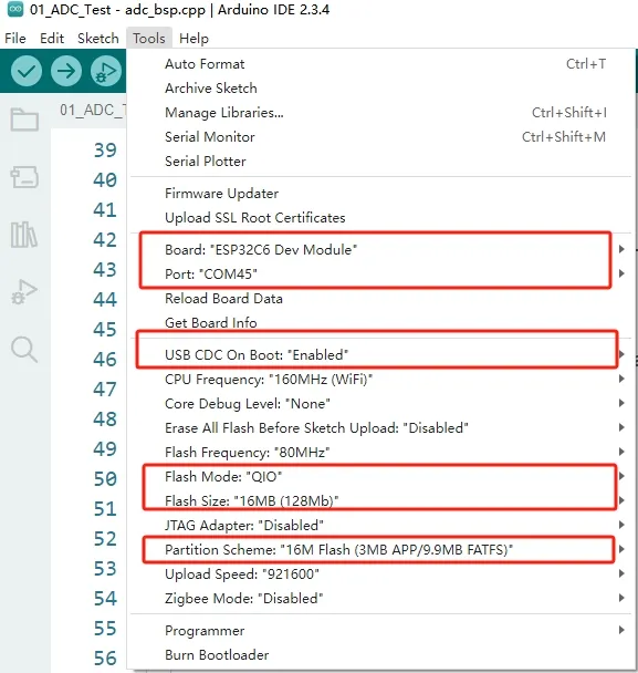 Arduino Configuration