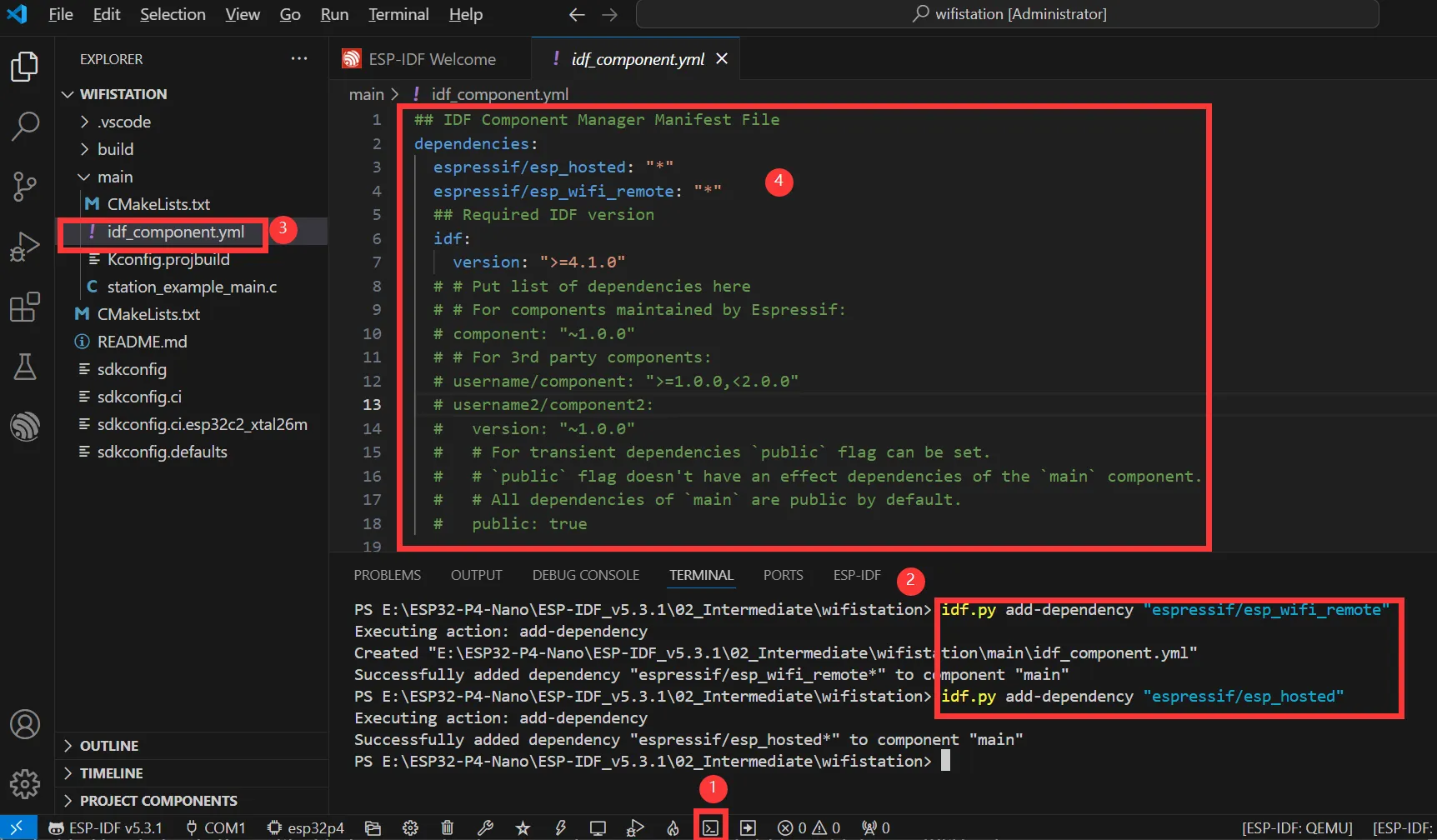 Add espressif/esp_wifi_remote and espressif/esp_hosted Conponent