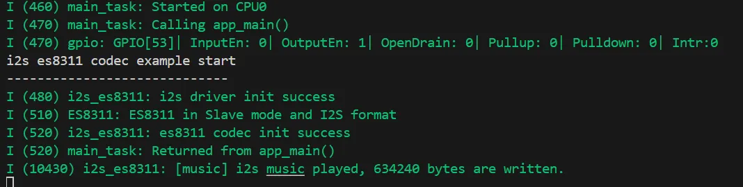 I2S Audio Sample Output