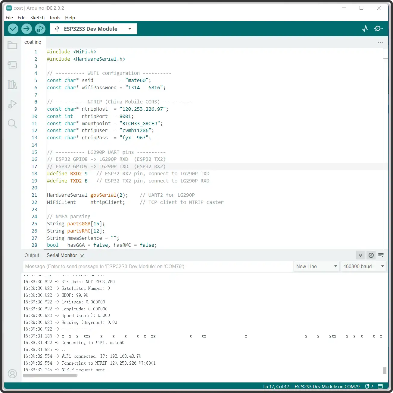 ESP32-RTK Positioning