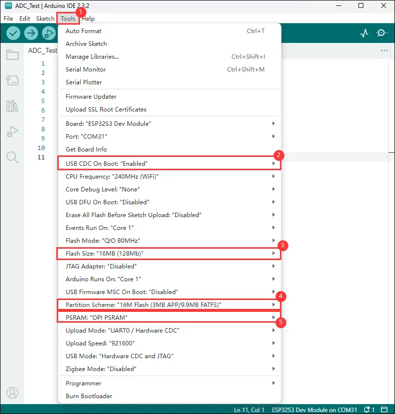 Arduino Configuration
