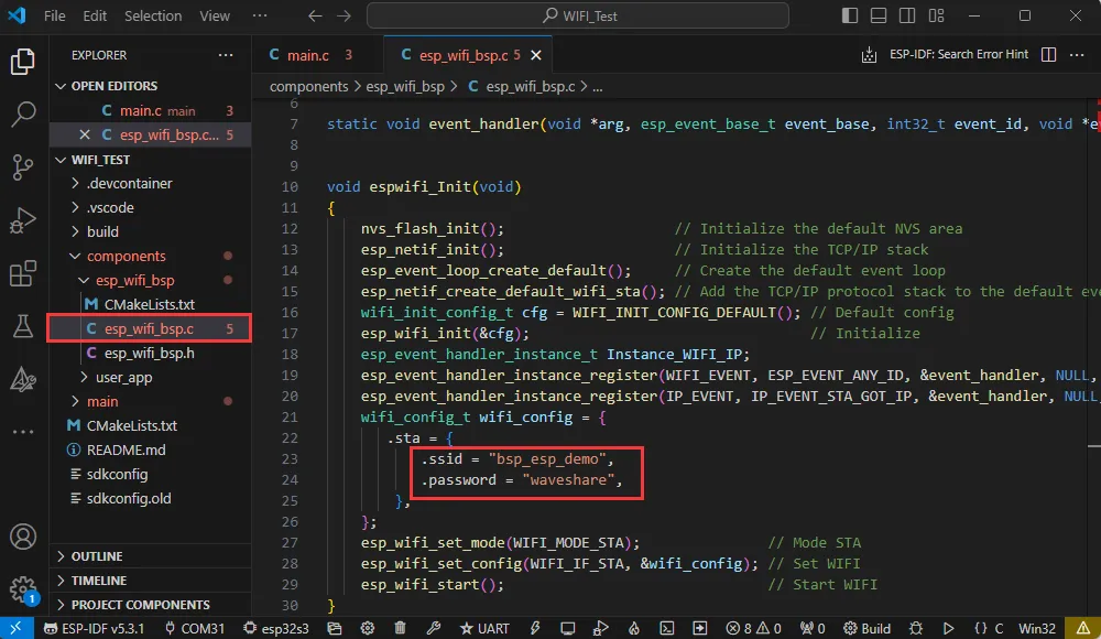 ESP-IDF Example 5