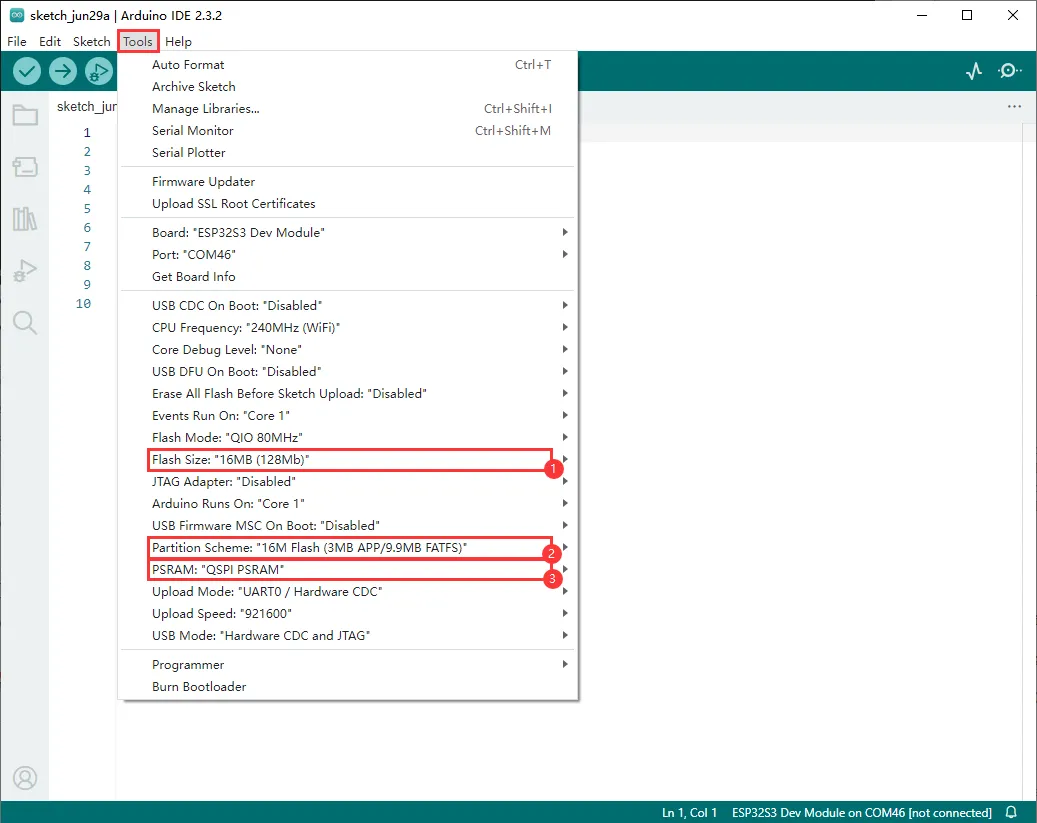 ESP32-S3-Touch-LCD-1.28_Arduino_tools_set