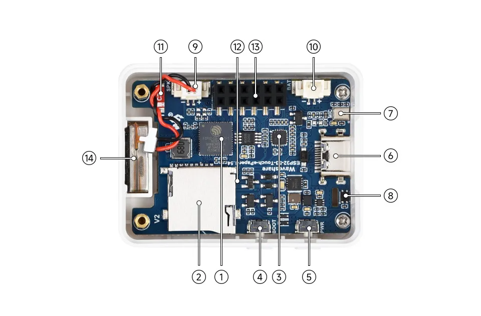 ESP32-S3-ePaper-1.54 Resource Overview