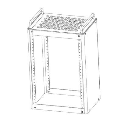 HomeRack 8U Basic Kit Assembly