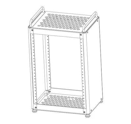 HomeRack 8U Basic Kit Assembly