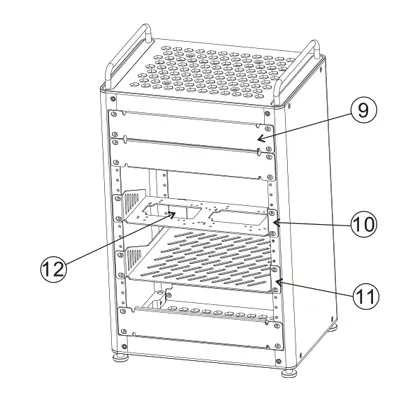 HomeRack 8U Basic Kit Assembly