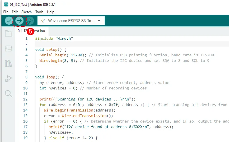 ESP32-S3-Touch-LCD-7 I2C demo 8