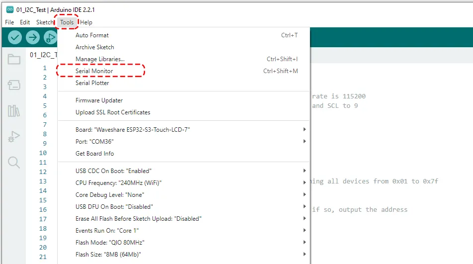 ESP32-S3-Touch-LCD-7 I2C demo 10