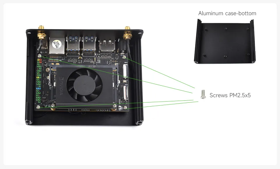 Secure motherboard to case