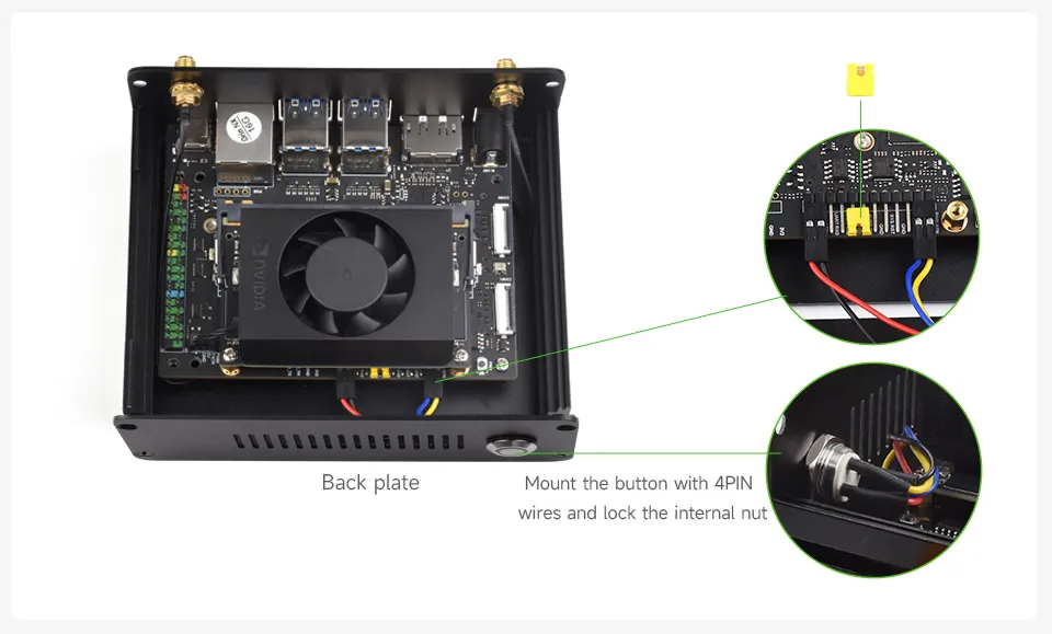 Install LED button