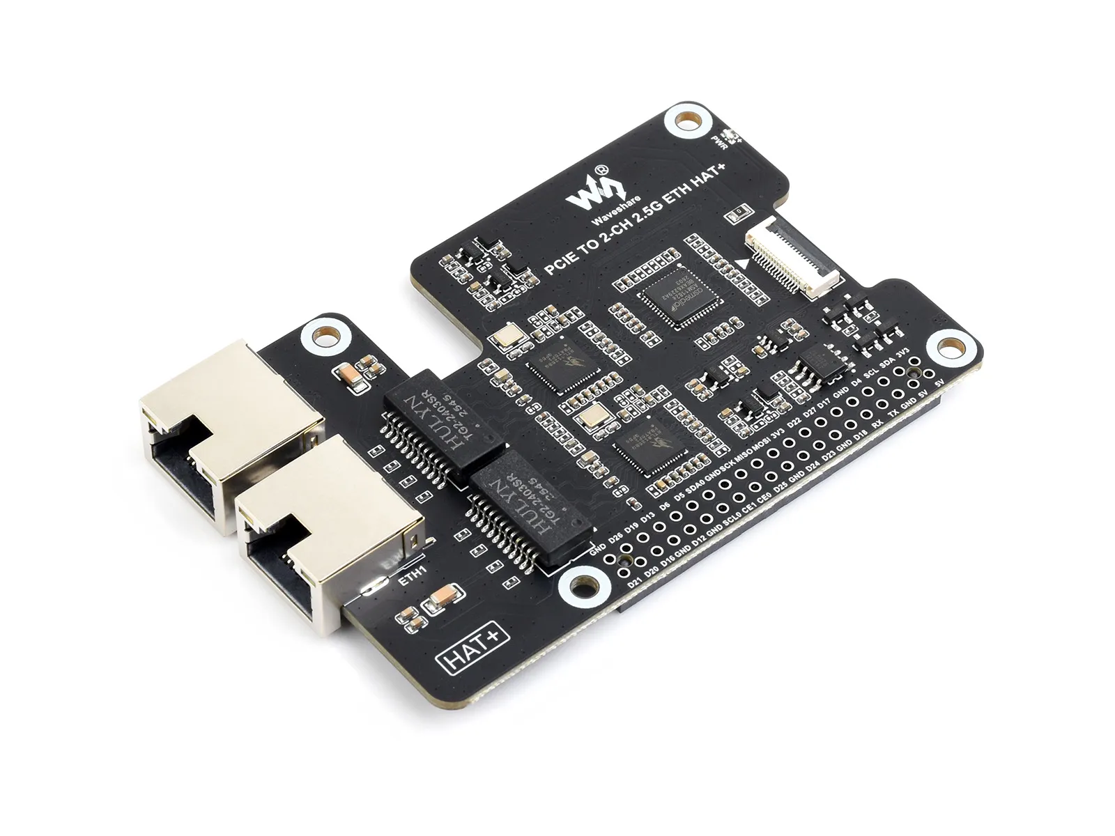 PCIE TO 2-CH 2.5G ETH HAT+