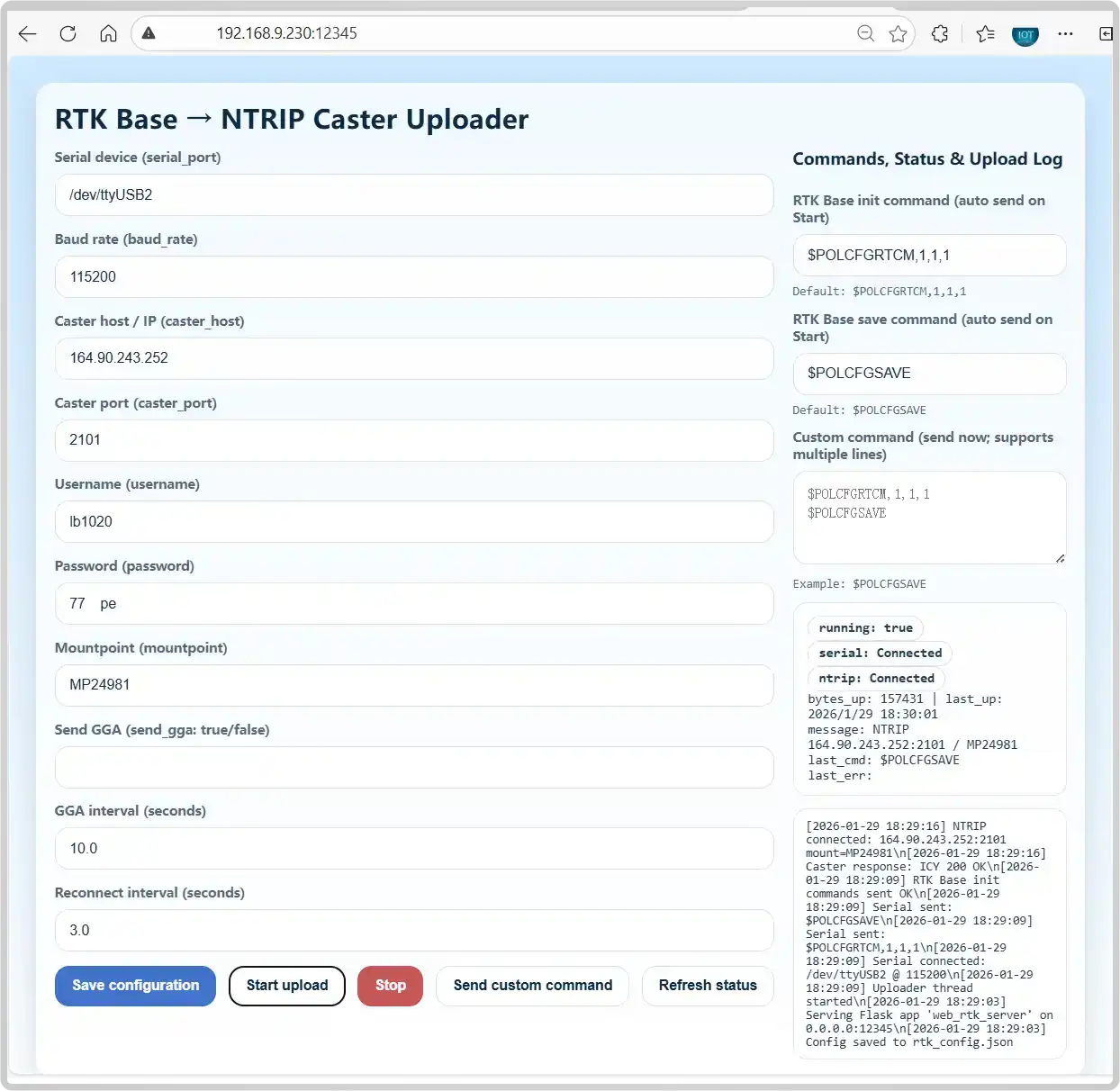 Raspberry Pi Base Station Wiring/Operation