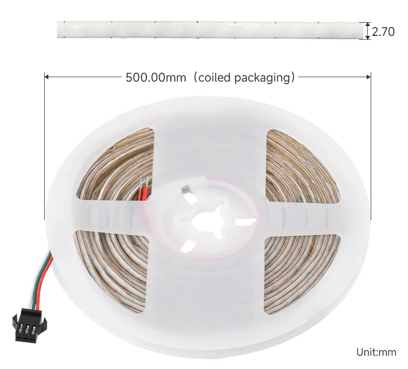 RGB-27-5V-160D-5M Dimensions