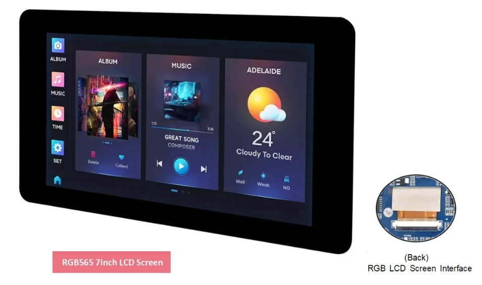 ESP32-S3-Touch-LCD-7 RGB LCD demo 1