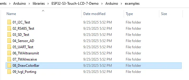 ESP32-S3-Touch-LCD-7 RGB LCD demo 2