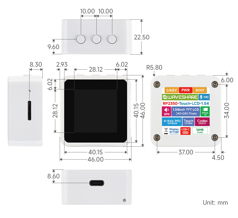 RP2350-Touch-LCD-1.54
