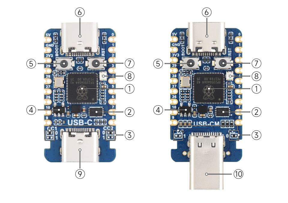RP2350-USB-C Hardware Resources